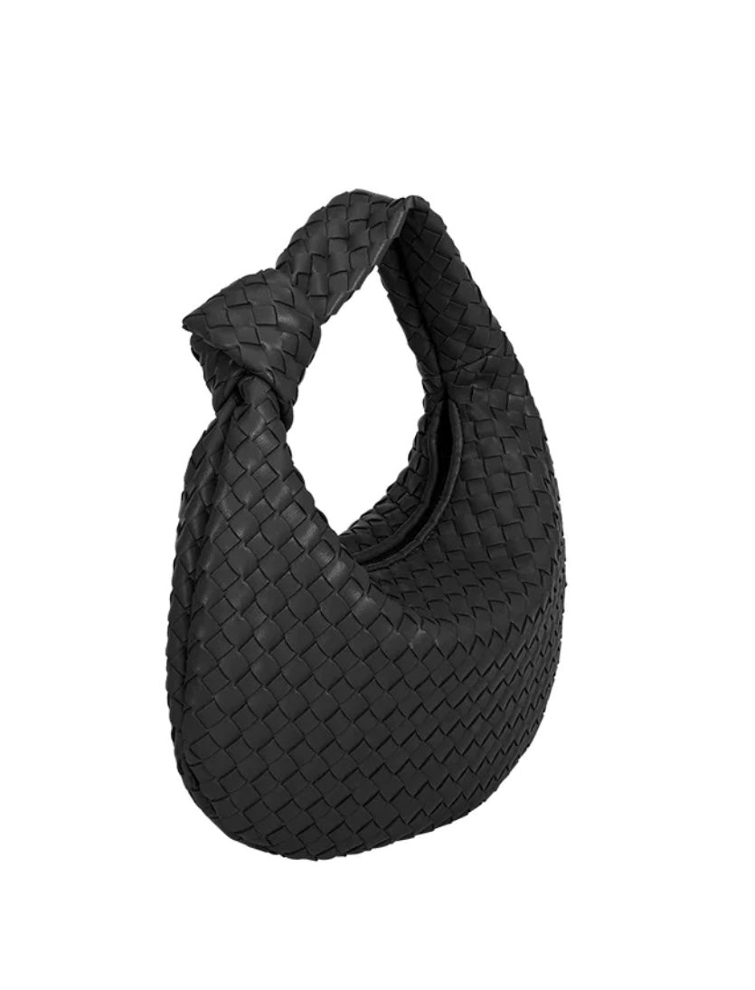 Drew Small Top Handle Bag in Black