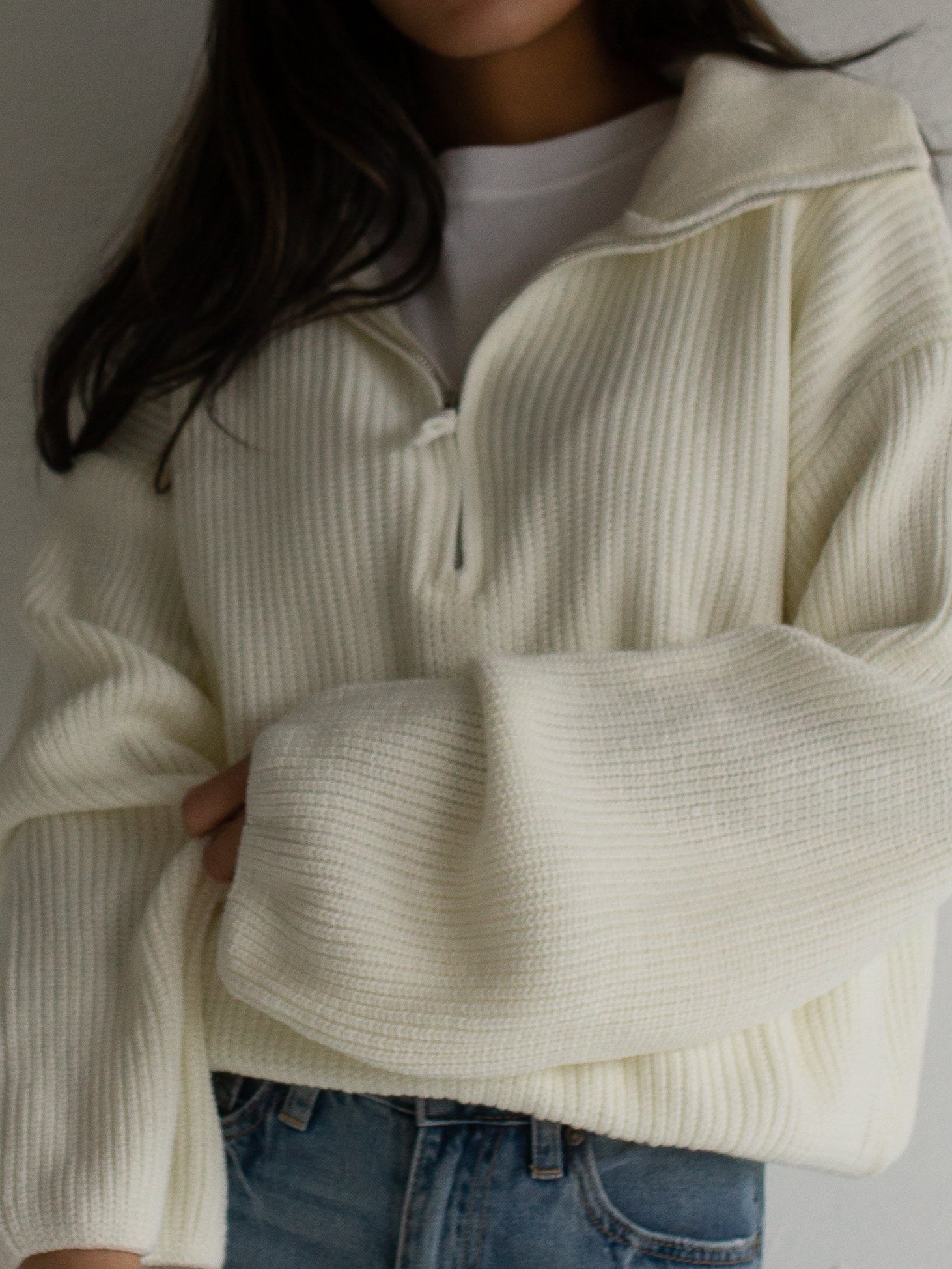 Margot Zip Knit Pullover