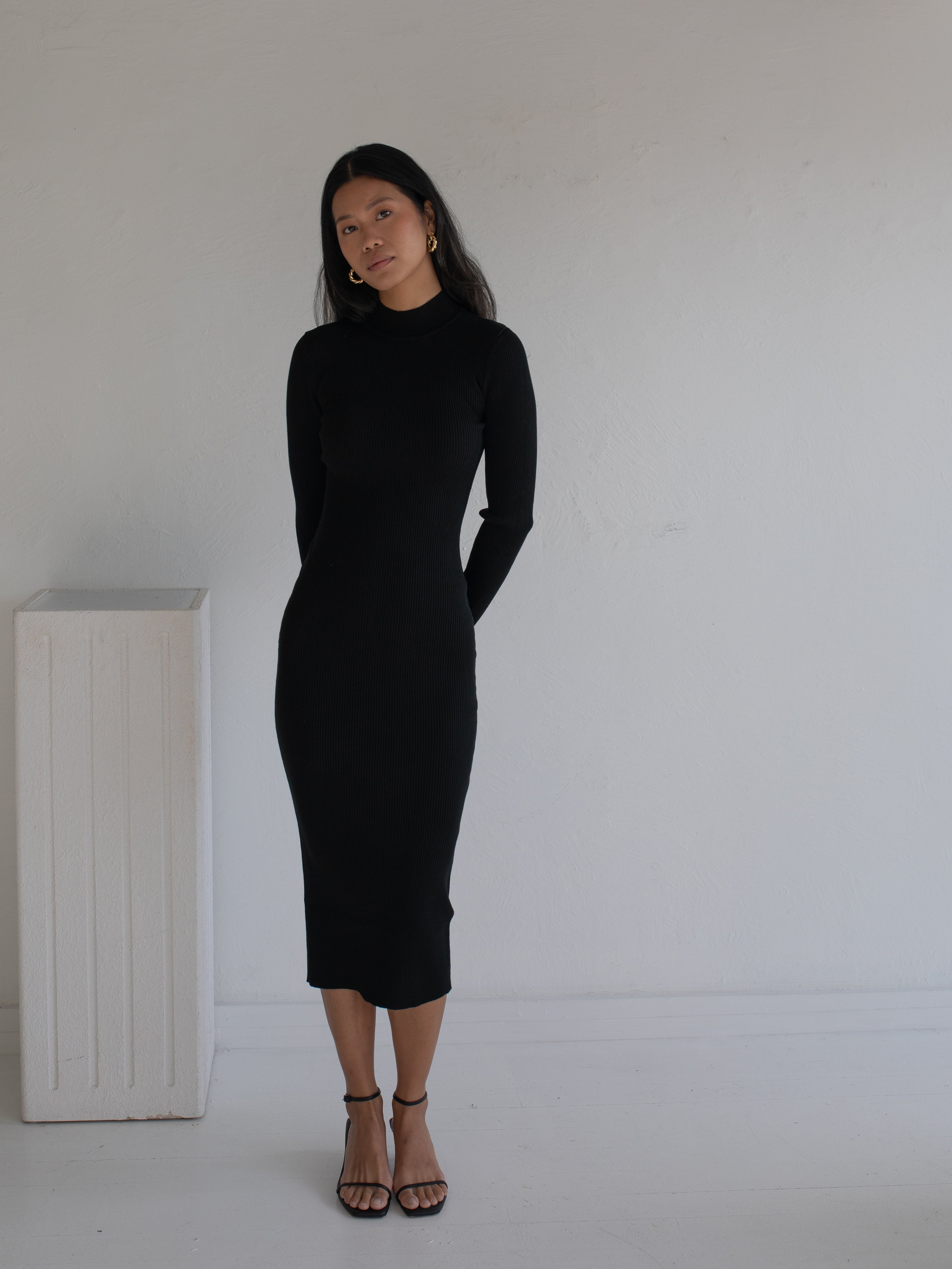 The Katie Dress in Black Descendant