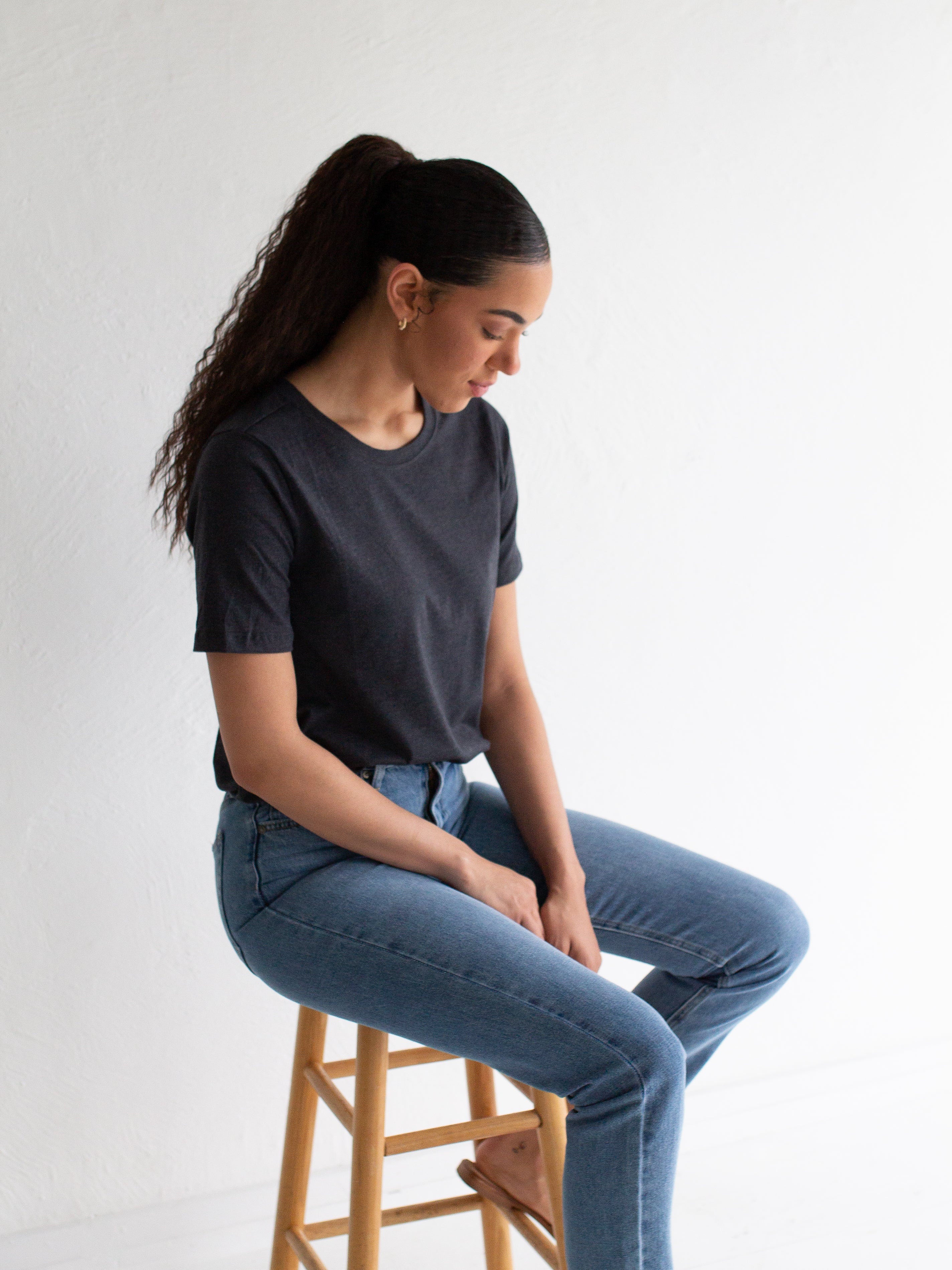 The Classic Tee in Charcoal