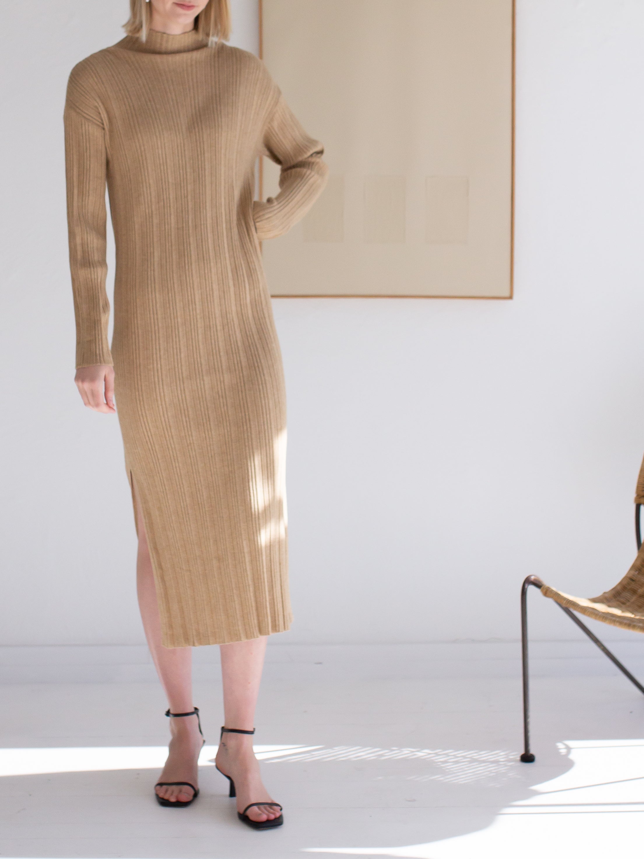 The Marie Dress in Camel